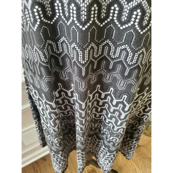 Prana Women's Black/White Scoop Neck Dress S - Picture 4 of 12